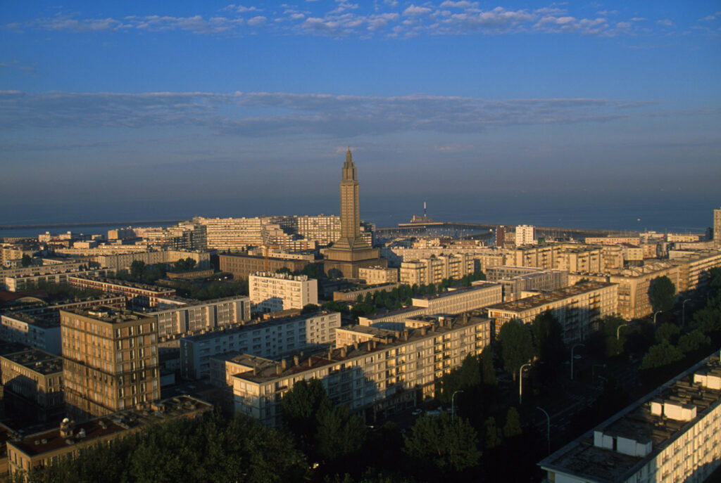 Vue du Havre et de l'église Saint-Joseph