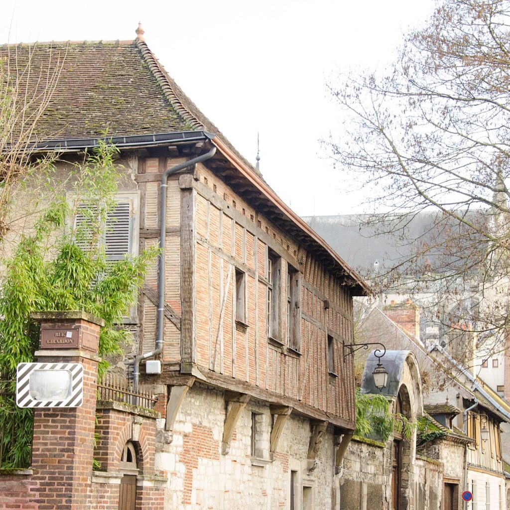 Maisons à pans de bois dans le centre de Troyes