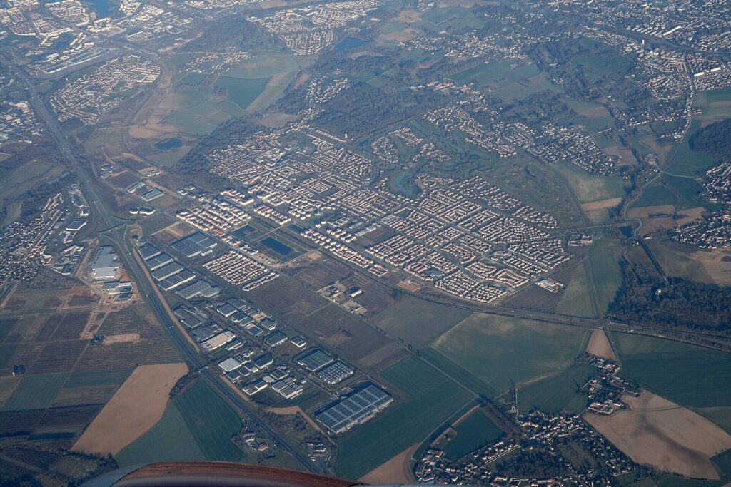 VTC Bussy-Saint-Georges – vue d'avion de Bussy-saint-Georges, France