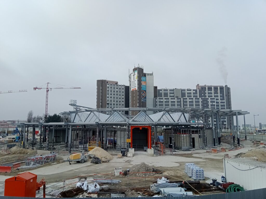 Gustave-Roussy – Construction de la station Villejuif - Gustave Roussy, Villejuif, Val-de-Marne, France